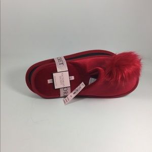 Victoria Secret Red fluffy slippers